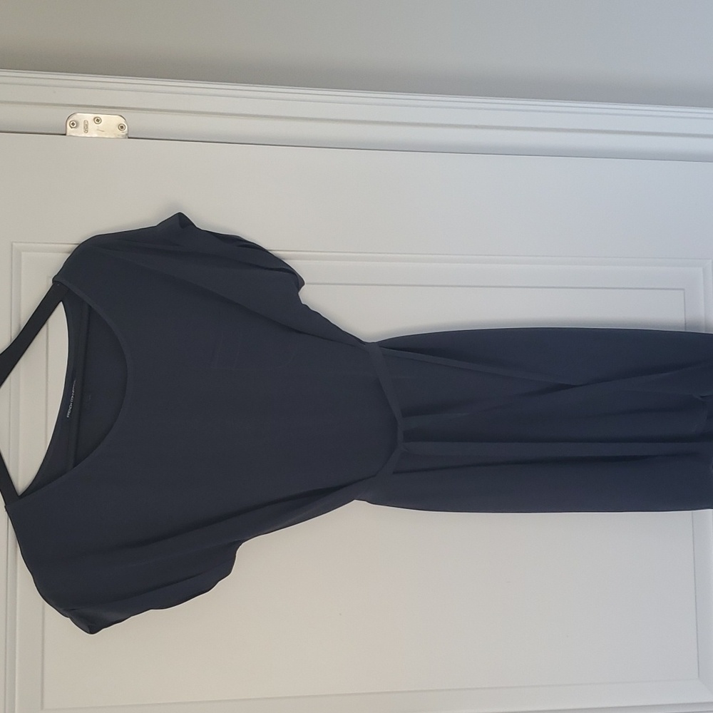 French Connection Silk Dress Navy